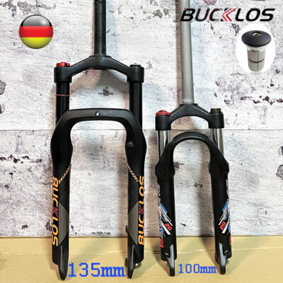 BUCKLOS 20*3.0/4.0'' Spiral/Luftfedergabel 50mm/140mm Federweg QR Mountain Bike