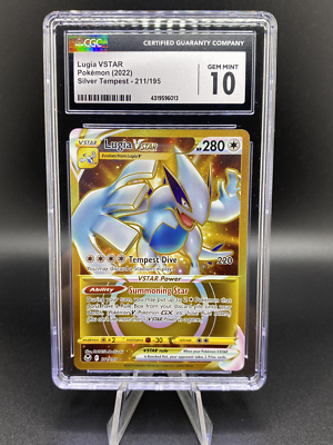 Lugia VSTAR Pokémon (2022) Silver Tempest- 211/195 (CGC 10 Gem