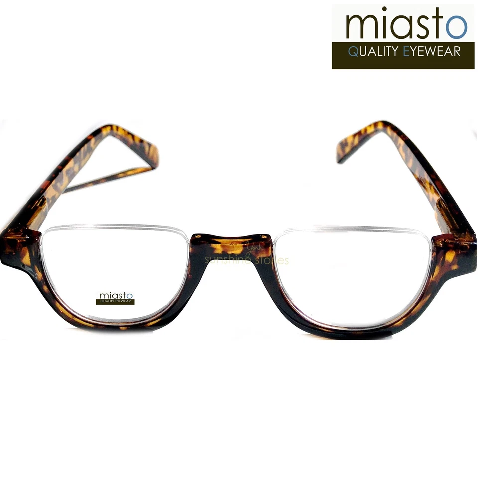 GAFAS DE LECTURA MIASTO TOP SIN MONTURA MEDIA LLANTA LUNA REDONDA OVALADA ~ MEDIANAS GRANDES Foto 3 de 4