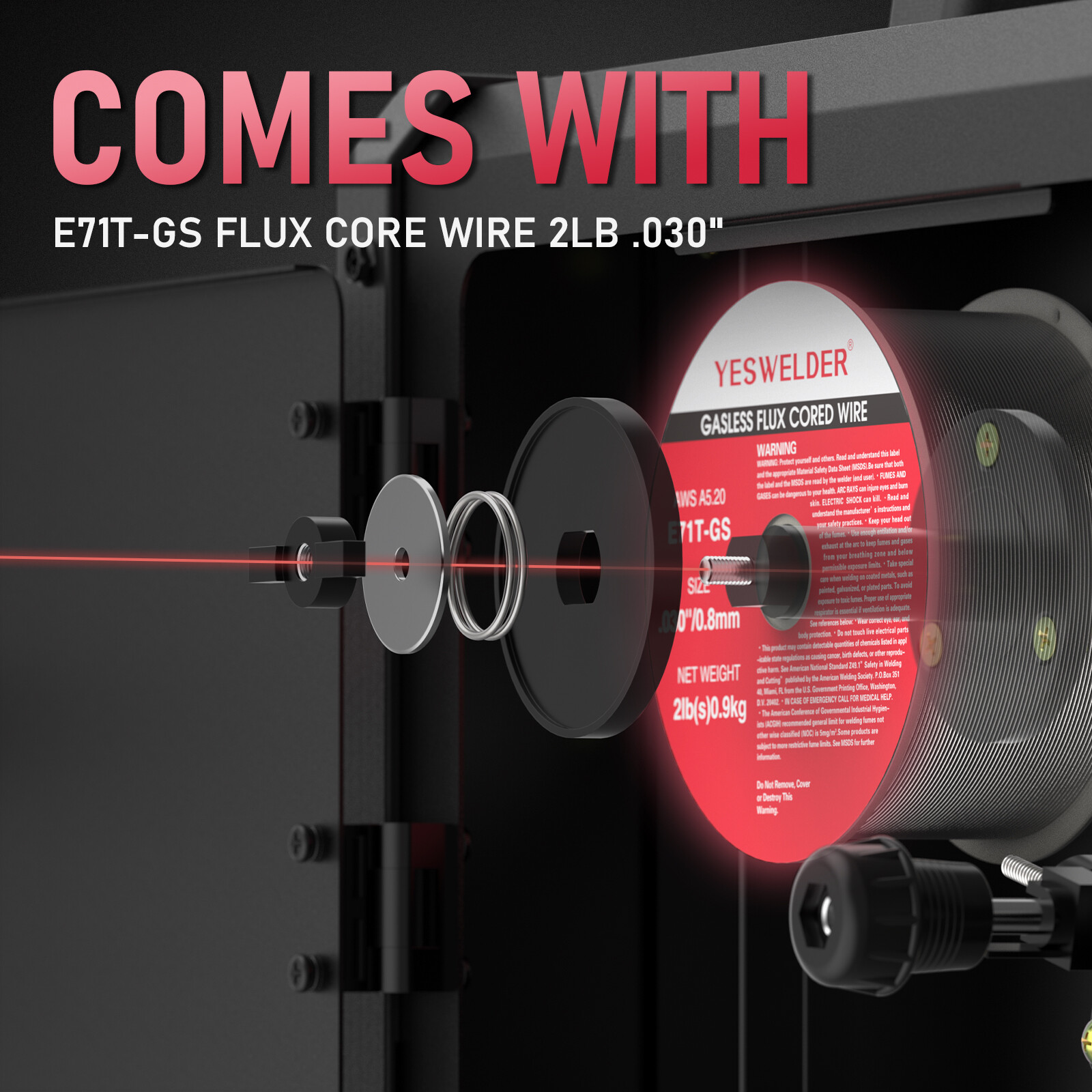 135Amp 110V Flux Core MIG/Lift TIG/Stick 3-in-1 Welding Machine IGBT Inverter