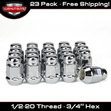 23 Chrome Lug Nuts Jeep Wrangler TJ YJ JK CJ5 CJ7 1/2-20