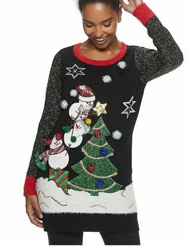 NWT Womens CHRISMAS Ugly Sweater Tunic 