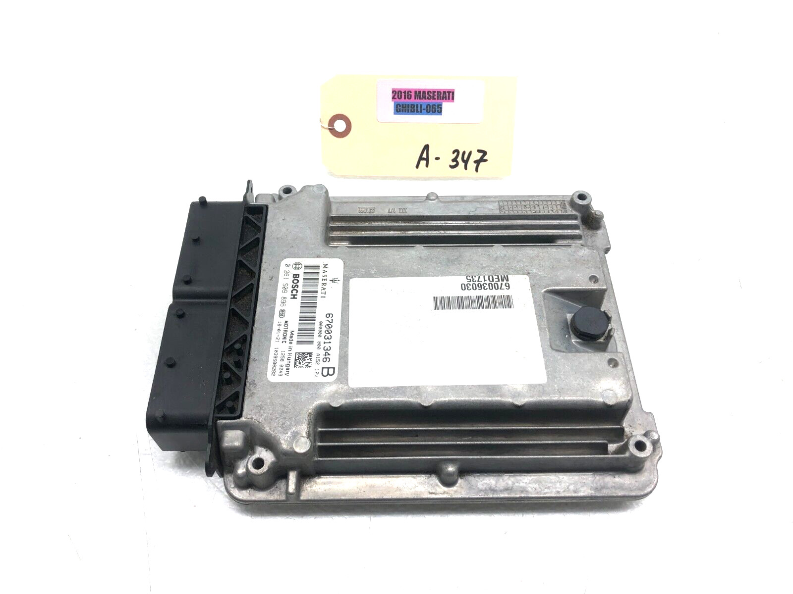 2014-2019 MASERATI GHIBLI S ENGINE COMPUTER CONTROL MODULE OEM.
