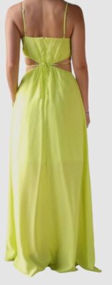 $395 Jonathan Simkhai Women's Green Amora Strappy Maxi Dress Dress Size L |  eBay