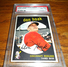 1959 Venezuelan Topps Don Hoak #25 Cincinnati Reds VENEZUELA GRADED PSA 4