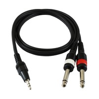 Gls Audio 3-feet Y-cable 1/8 Mini 3.5mm Male To Dual 1/4 6.3m... Free Shipping Gls Audio 3-feet Y-cable 1/8 Mini 3.5mm Male To Dual 1/4 6.3m... Free Shipping