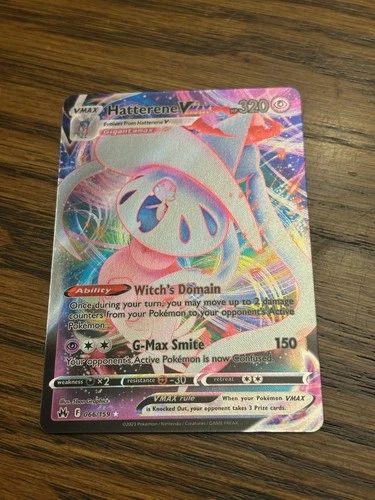 Pokemon Hatterene VMAX 066/159 Crown Zenith Ultra Rare Holo - NM