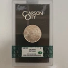1882-CC Carson City $1 Morgan Silver Dollar CAC MS65 in GSA Holder
