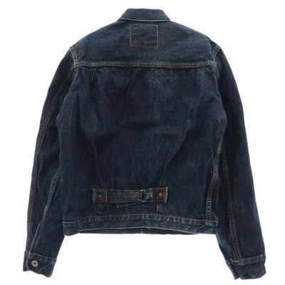 EVISU Evis 1213 1st WWII Model Laurel Button Denim Jacket Indigo