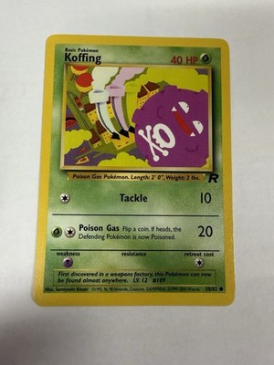 Koffing 58/82 Team Rocket Regular