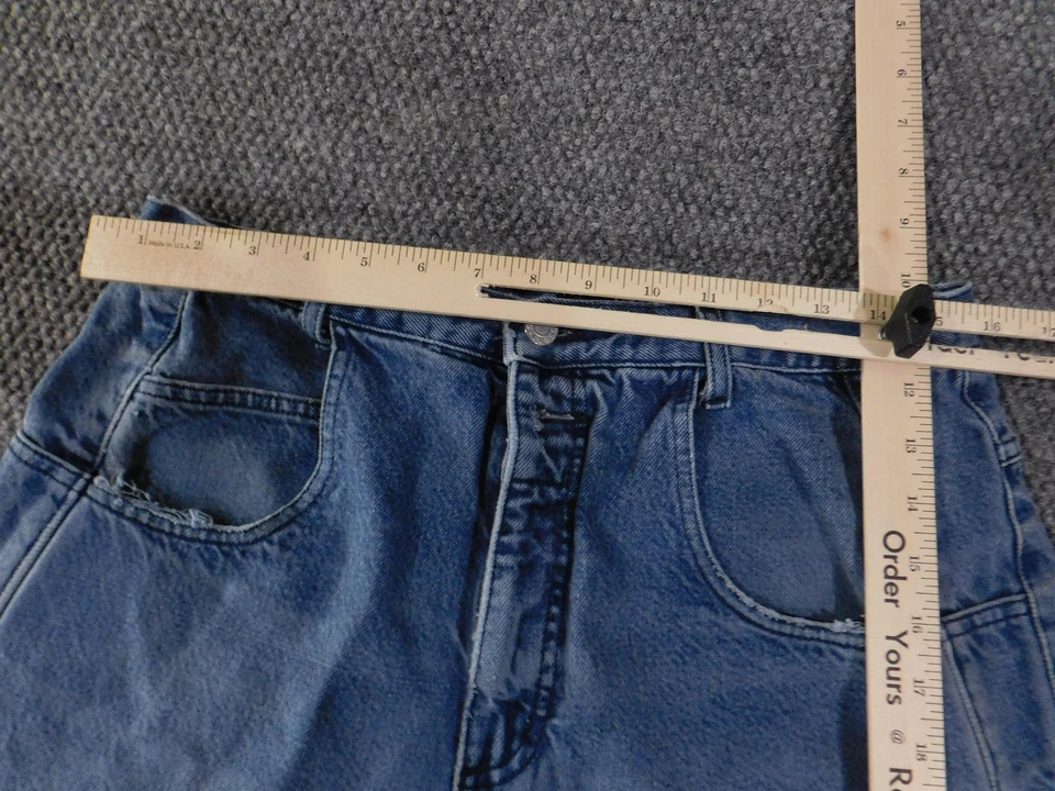 Vintage Guess Jeans Mens 36x32 Blue Made in USA High Rise Tapered Stonewash 90s - Image 4 of 4