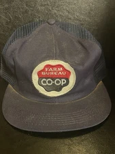 Vintage Co-op Farm Advertising K Brand Snapback Trucker Hat *Read*