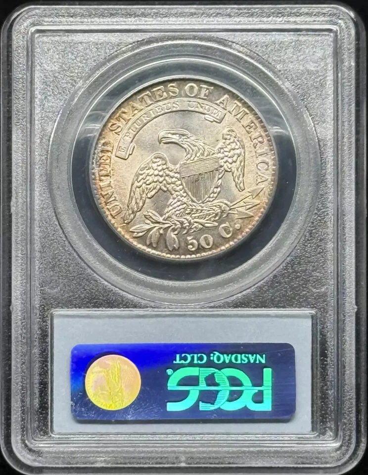 1833 Capped Bust Half Dollar PCGS AU-58 CAC - Image 2 of 2