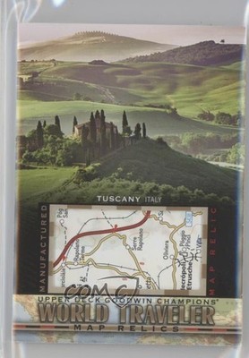 2017 Upper Deck Goodwin Champions World Traveler Map Relics Tuscany Italy 9hi