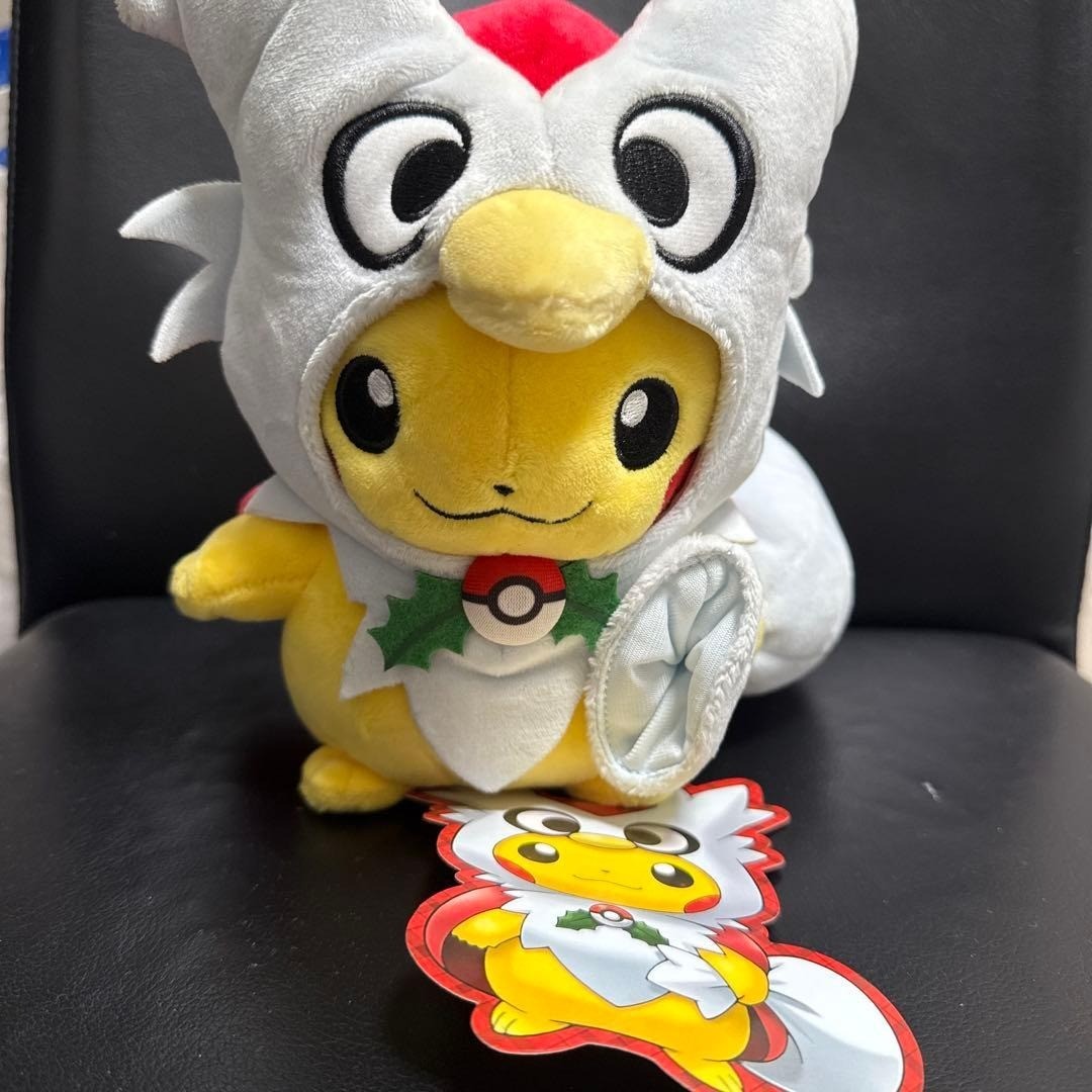 Pokemon Delibird Poncho Pikachu Plush w/Tag Limited Stuffed Toy 2016 NM Japan