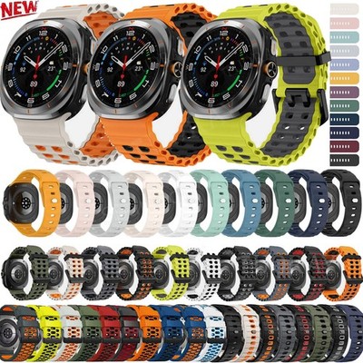 Silikon Sport Armband für Samsung Galaxy Watch Ultra 47mm 2025 Ersatz Uhrenband
