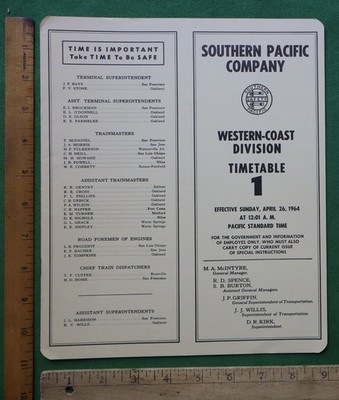 Southern Pacific CO SPCO ETT Los Angeles Division 30. Oktober 1966 #231