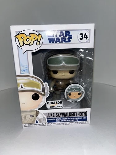 Star Wars Funko Pop 34 Luke Skywalker With Pin