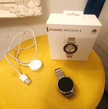 Huawei Watch GT 4 46mm Silver Metal Case, Stainless Steel Band, HR, Android/iOS