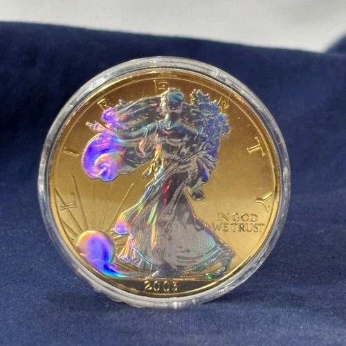 .999 Fine Silver 1 Oz Coin 2003 American Eagle Hologram