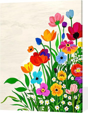 Paint by Numbers Kit for Adults Beginner Flowers Paint by Number for Adults Colo