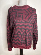 Generra Geometric Abstract 80s / 90s Pullover Sweater Size M