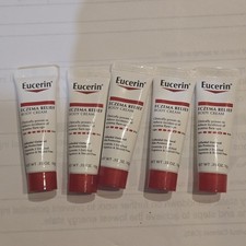 Lot of Five 5 Eucerin Eczema Relief Body Cream, Trial Size .35 Oz Each 2/2026