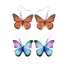 Butterfly Earrings for Women Butterfly Dangle Earrings Statement Butterfly Insec