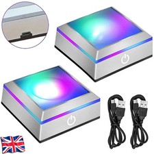 LED Multi-Colour Light Base Stand For Crystal Ornament Display 6 Lighting Modes