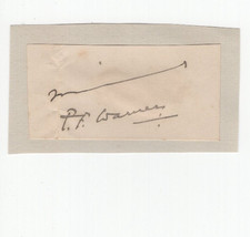 Plum Warner (1873-1963) Signed Clip / Autographed  English Cricketer