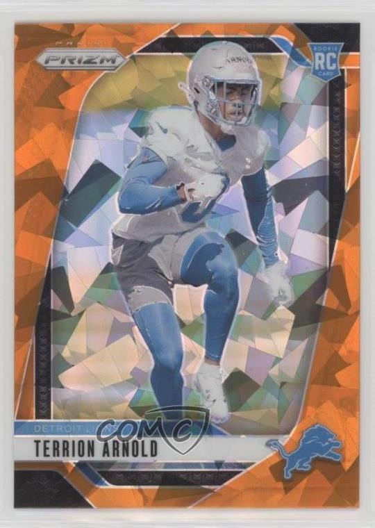 2024 Panini Prizm Rookies Orange Ice Prizm Terrion Arnold #389 Rookie RC 2qw
