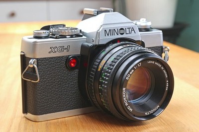 Minolta XG-1 SLR Spiegelreflex Kamera mit MD Rokkor 50mm f/1.7 Objektiv - Top!
