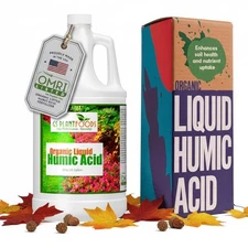 Liquid Humic Acid with Fulvic 1 Gallon Concentrate Soil Conditioner Fertilizer