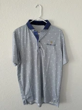 Greyson Men’s Golf Performance Polo, Old Memorial Golf Club Logo, Size M