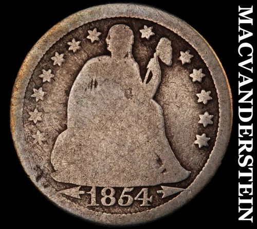 1854-O Seated Liberty Dime- Scarce Better Date No Reserve #J1858