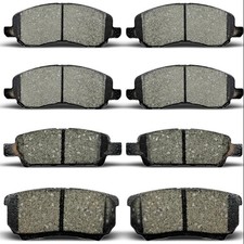 Ceramic Front Rear Brake Pad Set Compatible with Dodge Avenger Caliber, Jeep Com