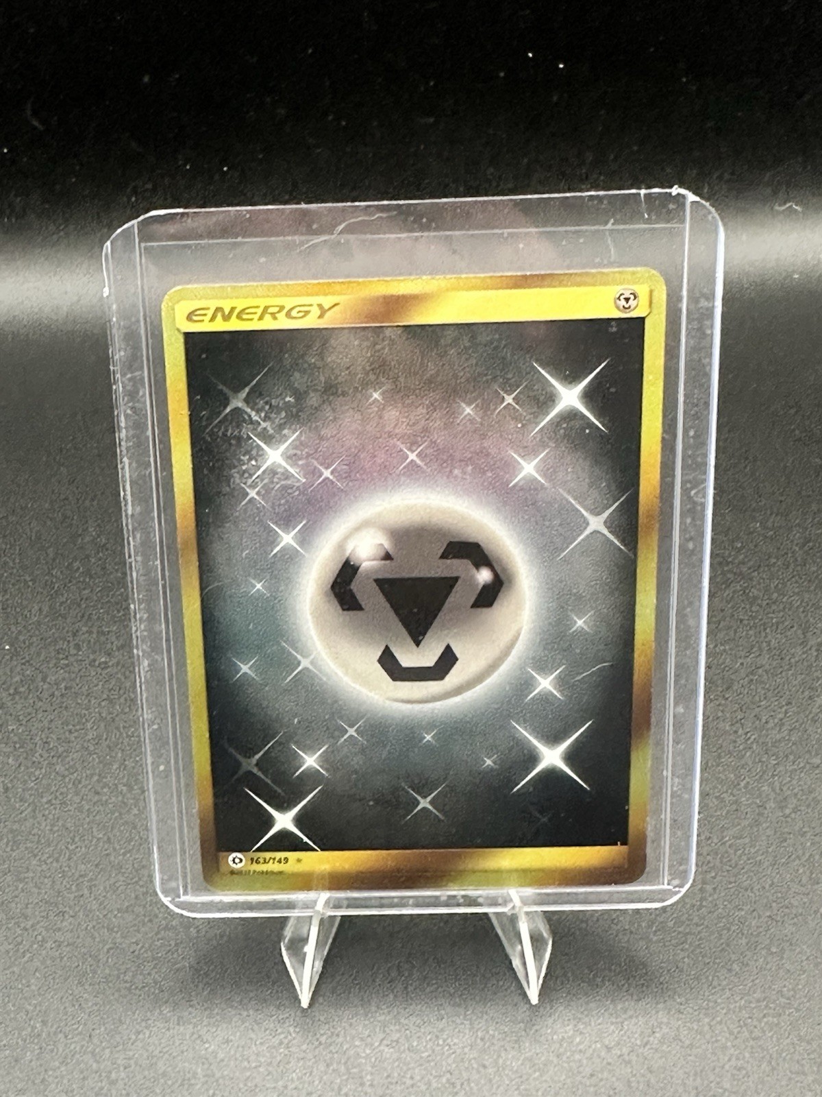 2017 POKEMON STEEL ENERGY CARD SUN & MOON 163/149 FULL ART RARE HOLO