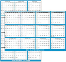 2026 Yearly Wall Calendar - Large Dry Erase Calendar for Wall, 23" X 35", Januar