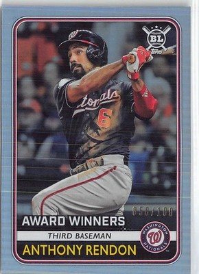 2020 Topps Big League #284 Anthony Rendon Rainbow Foil #/100