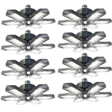 1-8Pack 300W Deformable LED Garage Light Bright Shop Ceiling Lights Fixture Bulb