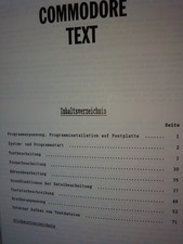Commodore Text - Handbuch - DOS GmbH - 1987