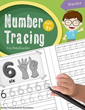 Number Tracing Book for Preschoolers: Number tracing books for kids ages