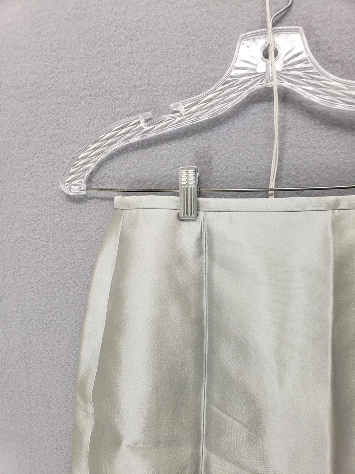 Worth юбка женщин 6 серый шелк шерсти смесь классический карьера носить с подкладкой карандаш - Изображение 2 из 4