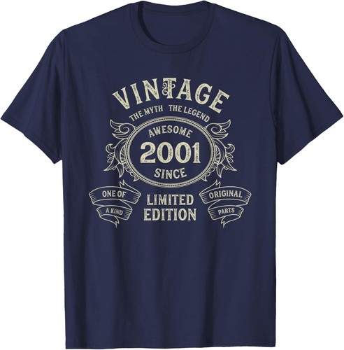 Vintage Born in 2001 Limited Edition Birthday T-Shirt Hoodie | eBay