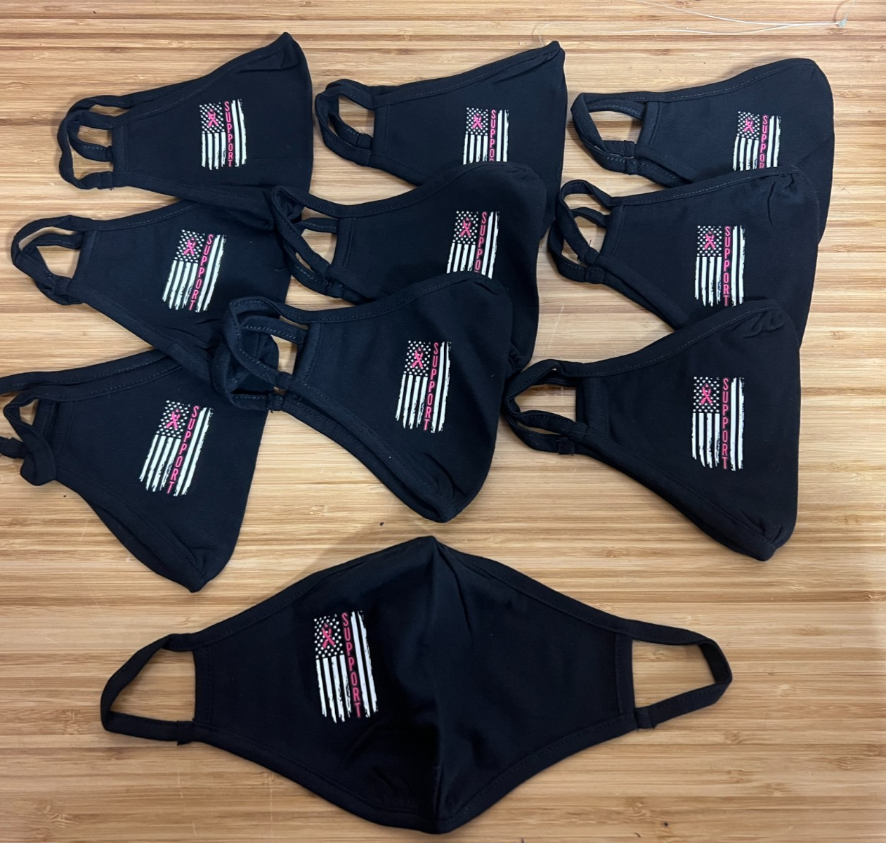 American Flag Breast Cancer Awareness face mask- reusable cloth | eBay