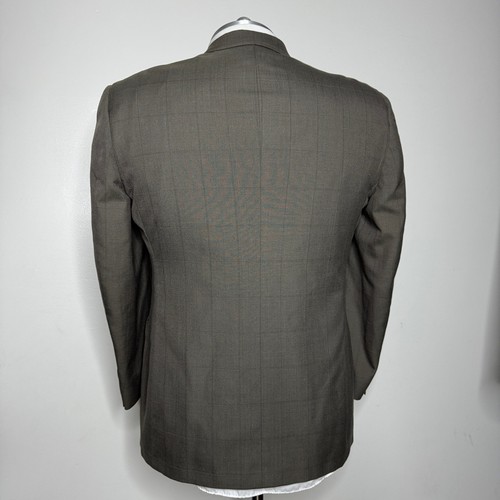 Austin Reed Completo Doppiopetto Plaid Set Due Pezzi 44R 36W Marrone Check - Foto 4 di 14
