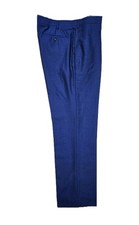 M&S Alfred Brown Wool Trousers W42 L33 Savile Row Formal Suit Mens