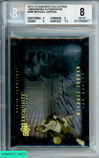 2013-14 UPPER DECK MICHAEL JORDAN#DMI EXQ COLL DIMENSION AUTO BGS 8 AUTO 10