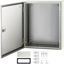 NEMA Steel Case, 20x16x6'' NEMA 4X Metal Electric Enclosure, IP66 Water  Dust R