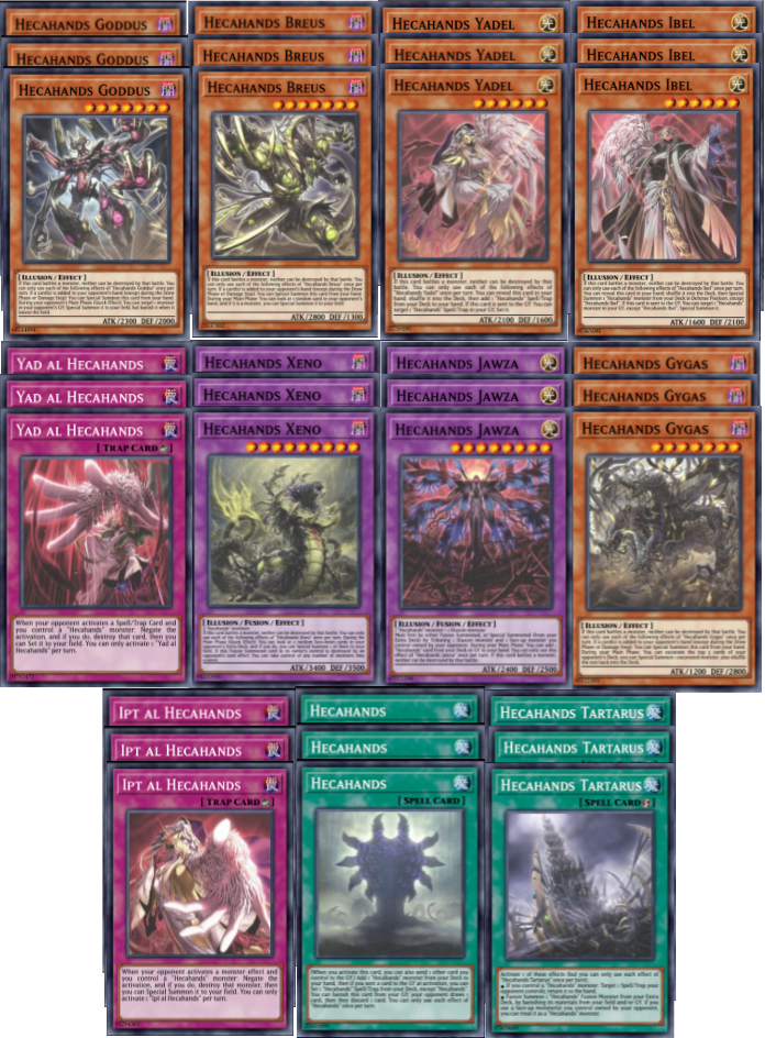 Yugioh Hecahands Deck Core Phantom Revenger 33* Cards English NA Print In  Hand